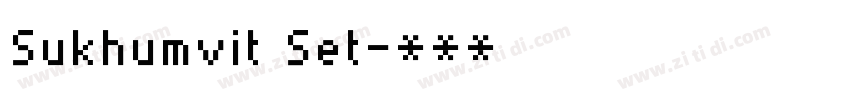 Sukhumvit Set字体转换